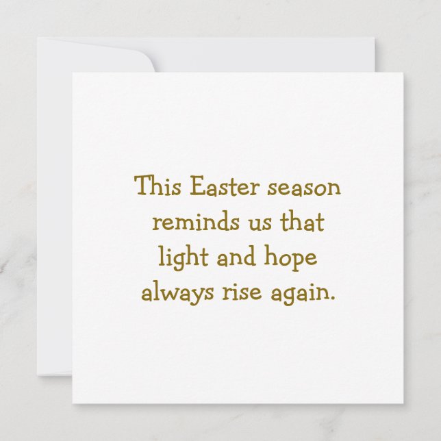 Happy Easter Season Well Wishes Good Friday Messag (Verso)