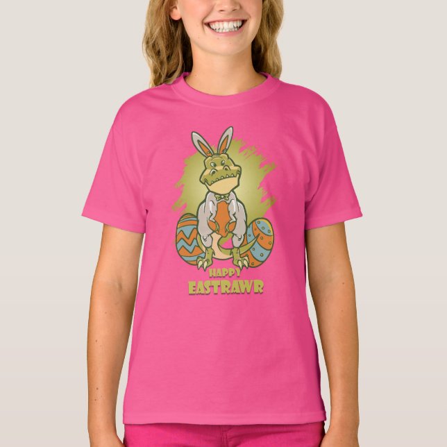 Happy Eastrawr | Crianças T-Shirt (Frente)