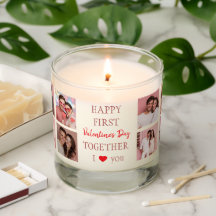 Happy First Valentine's Day Candle Couple Photos
