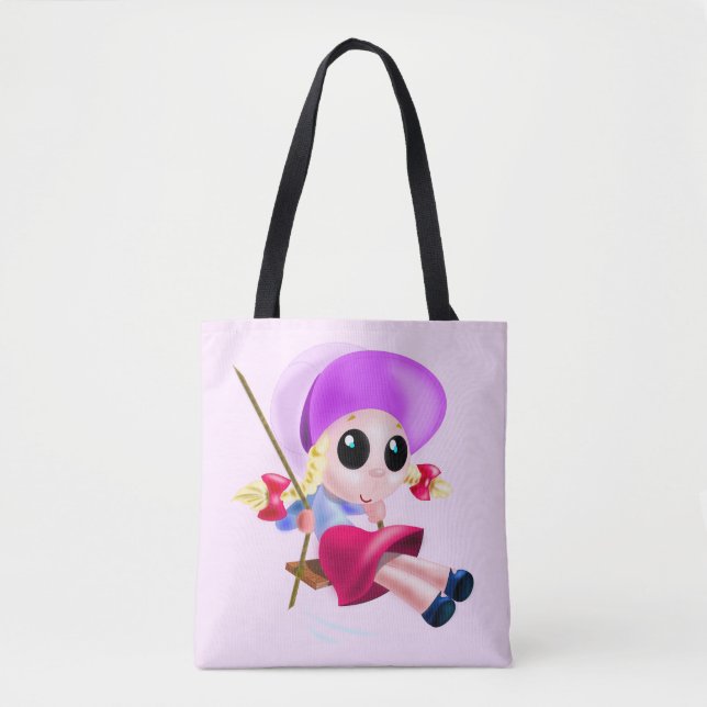 Happy Girl Swing Tote Bag (Frente)