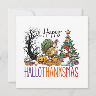 Happy Hallothanksmas Clipart