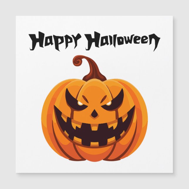 Happy Halloween Carte magnétique (Frente)