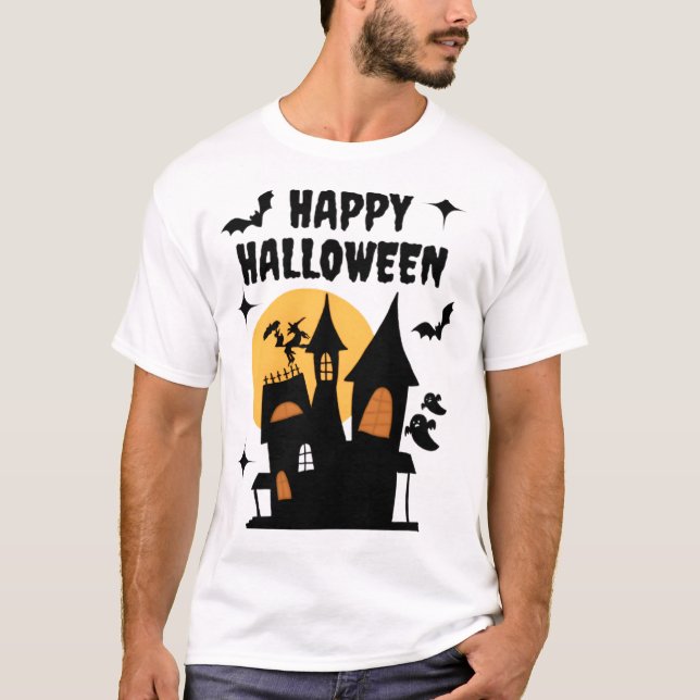 Happy Halloween | Classic Halloween T-Shirt (Frente)