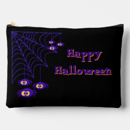 Happy Halloween Purple & Black Spider Design