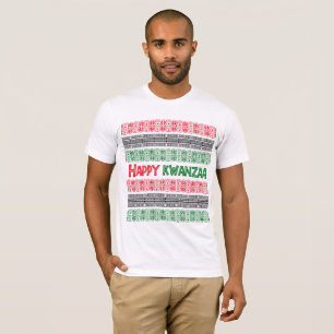 Happy Kwanzaa Padrões T-Shirt