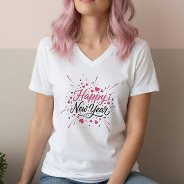 Happy New Year T-Shirt – Elegant Modern Festive