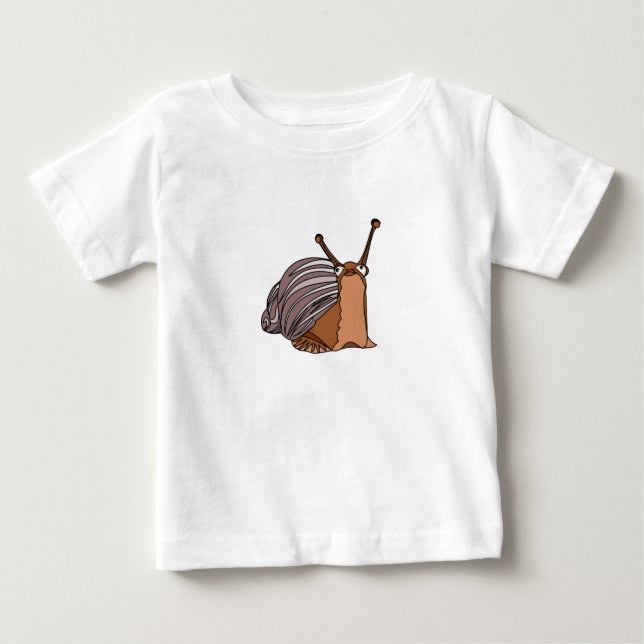 Happy Snail Baby T-Shirt (Frente)