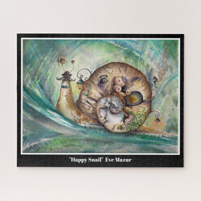 Happy Snail Quebra-cabeça (Horizontal)