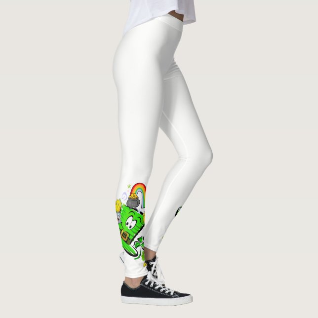 Happy St. Patrick's Day Rabbit Leggings (Direita)