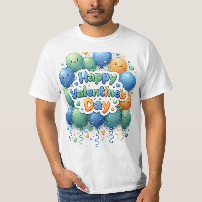 Happy Valentine’s Day T-Shirt | Romantic Love Shir (Frente)