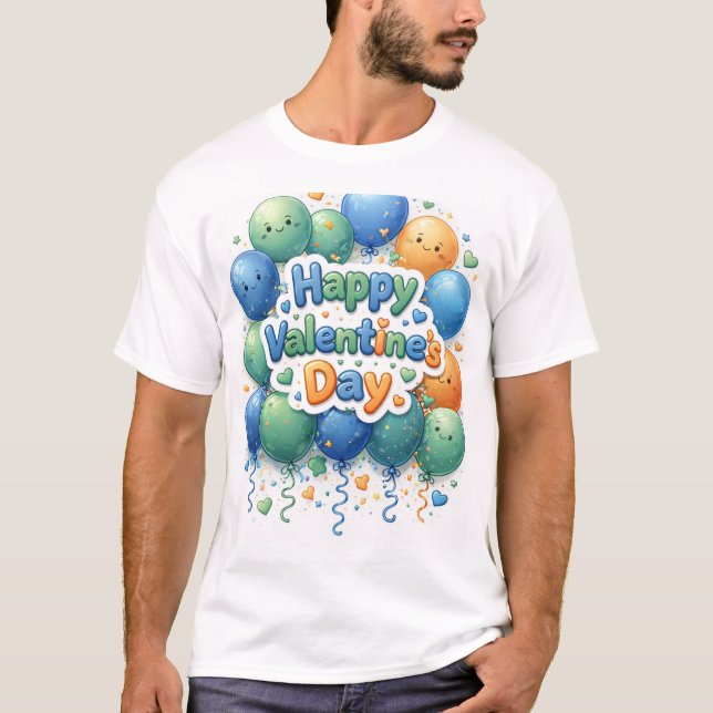 Happy Valentine’s Day T-Shirt | Romantic Love Shir (Frente)