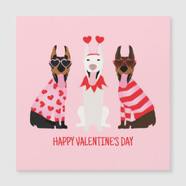 Happy Valentines Day Dobermann Dogs