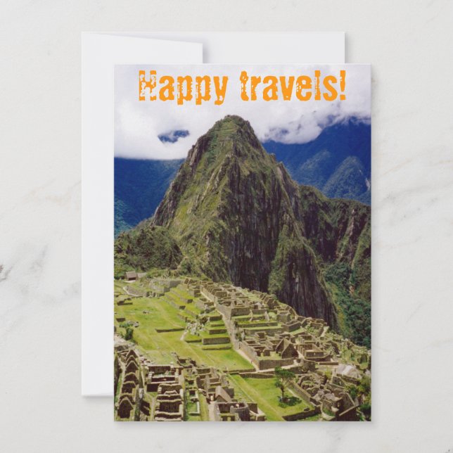 "Happy Viagem Machu Picchu, Peru (Frente)