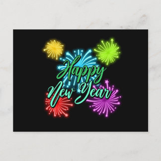 Happy Year New cartão postal
