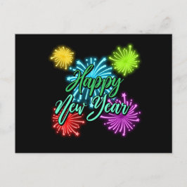 Happy Year New cartão postal