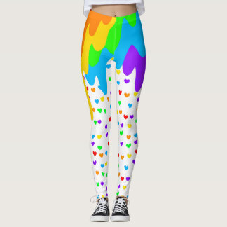 Harajuku Rainbow Leggings coloridas
