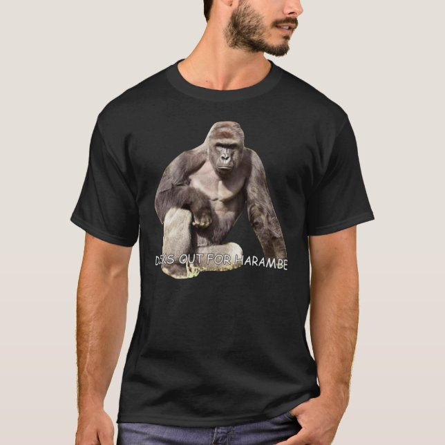 Harambe - Memorial Essential T-Shirt (Frente)