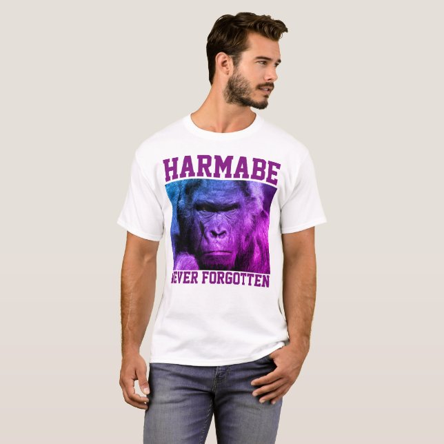 HARAMBE NUNCA ESQUECEU T-shirts (Frente Completa)