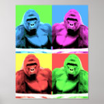 Harambe Pop Art Poster<br><div class="desc">Harambe Pop Art Poster A trágica morte de Harambe o gorila capturou os mundos em 2016. Este poster é desenhado para comemorar sua vida e morte.</div>