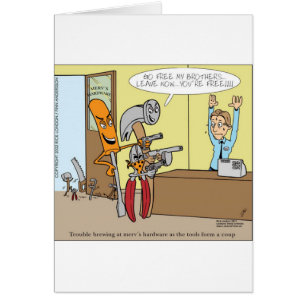 Hardware Store Liberation Funny Oferta Cartões Ca