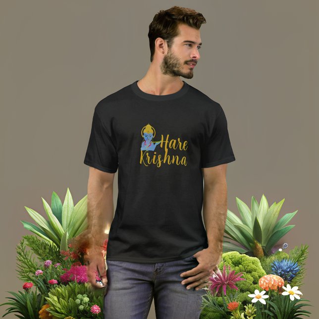 Hare Krishna Black T-shirt (Criador carregado)