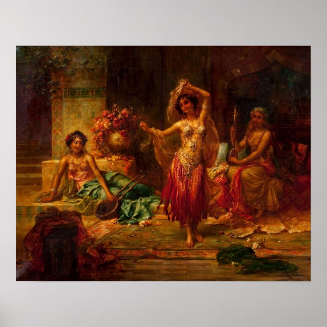 Harem Entertainers por Hans Zatzka - poster (Frente)