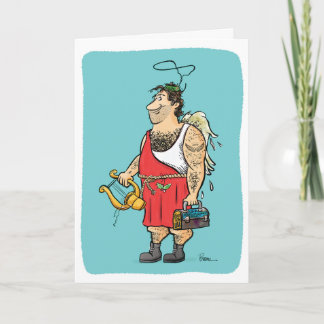 Hark, o cartão Hairy Angel Holiday