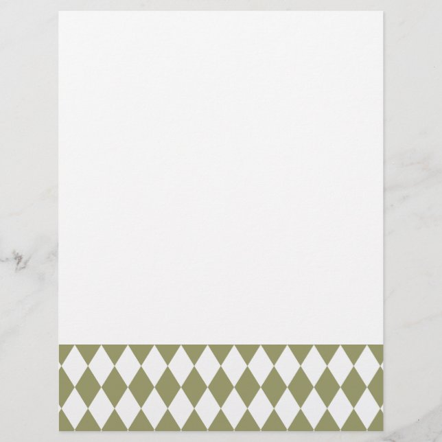 Harlequin Avocado e White (Frente)
