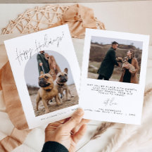 HARLOW Modern Howlidays Cães Cartão de Natal