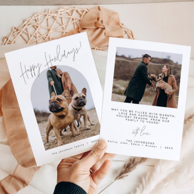 HARLOW Modern Howlidays Cães Cartão de Natal (Criador carregado)