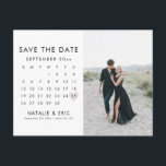 HARLOW moderno e simples limpar guarde o cartão po<br><div class="desc">Este é um cartão postal moderno que salva a data com um design moderno simples e limpo. Use o botão "personalizar esta modelo" para fazer com que isso salve a data completamente sua.</div>