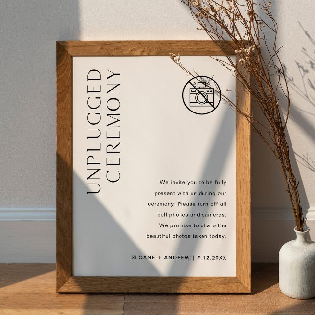 HARLOW Unplugged Ceremony Wedding 18x24 Poster (Criador carregado)