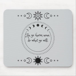 Harm None Wicca Mousepad