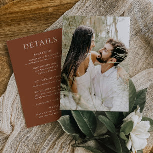HARMONIA   Cartão com fotos de Detalhes do Casamen