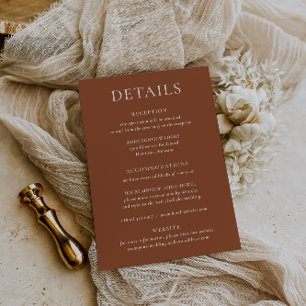 HARMONIA Cartão de Detalhes de Casamento Terraco