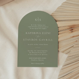 HARMONIA | Convite para Casamento Verde Sage
