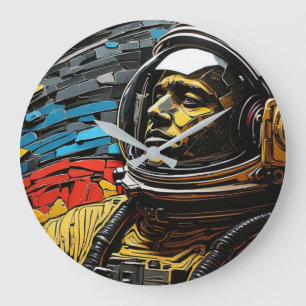 Harmonia Cósmica: Relógio de Parede Astronauta