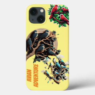 "Harmonia da Natureza: Aves na capas de iphone das