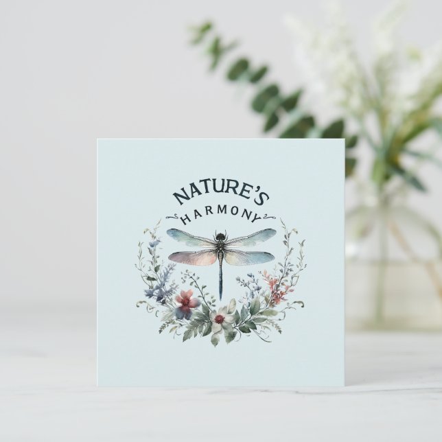 Harmonia da Natureza - Dragonfly Artística (Em pé/Frente)