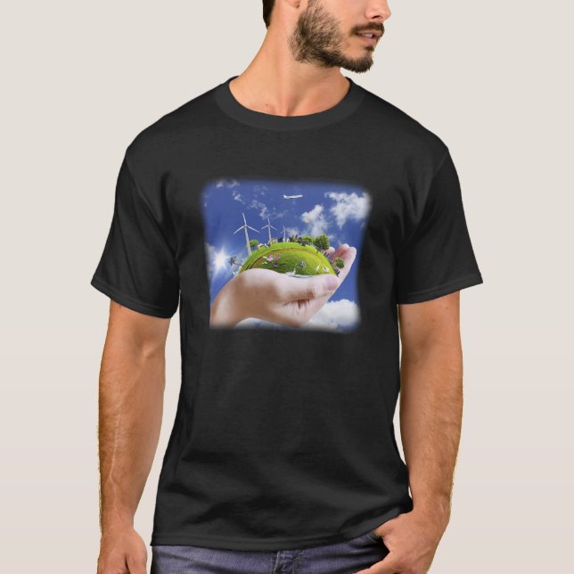 Harmonia da Natureza: Terra e Camisa do Ambiente (Frente)