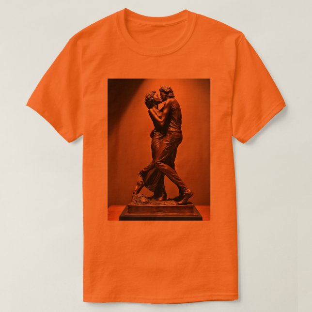 Harmonia de pulsação: T-Shirt Impresso do Casal (Frente do Design)