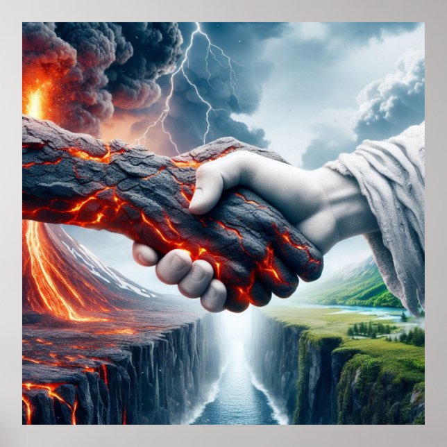 Harmonia no Caos - Poster de aperto de mão element (Frente)