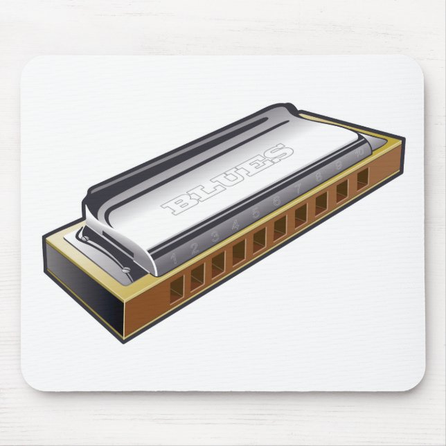 Harmônica dos azuis - Mousepad (Frente)