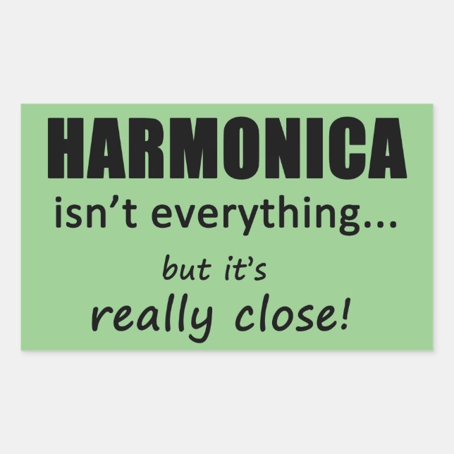 Harmonica não é tudo adesivo retangular (Frente)