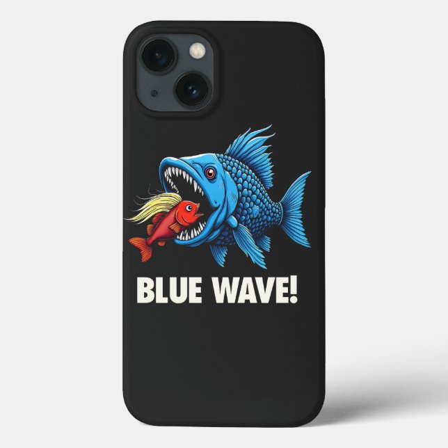 Harris Walz Eleito Blue Waves Democrat Fish (Verso)