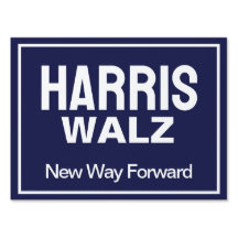 Harris Walz New Way Forward Blue Yard Sinal