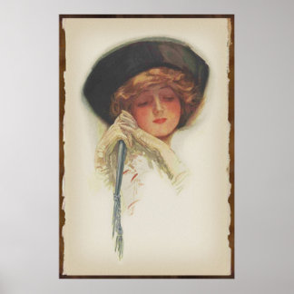 Harrison Fisher Art: Impressão de Garota Americana