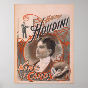 Harry HOUDINI Magalhista VAUDEVILLE Poster