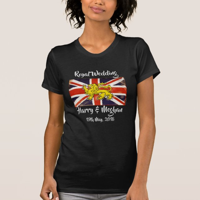 Harry & Meghan Royal Wedding Dark T-Shirt (Frente)
