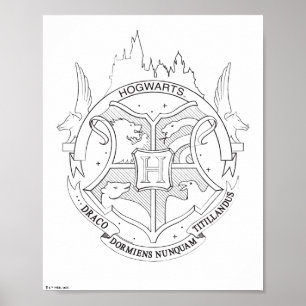 HARRY POTTER™ HOGWARTS™ CREST Coloring Poster